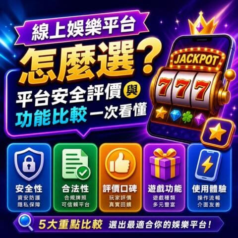 線上娛樂平台怎麼選?平台安全評價與功能比較一次看懂