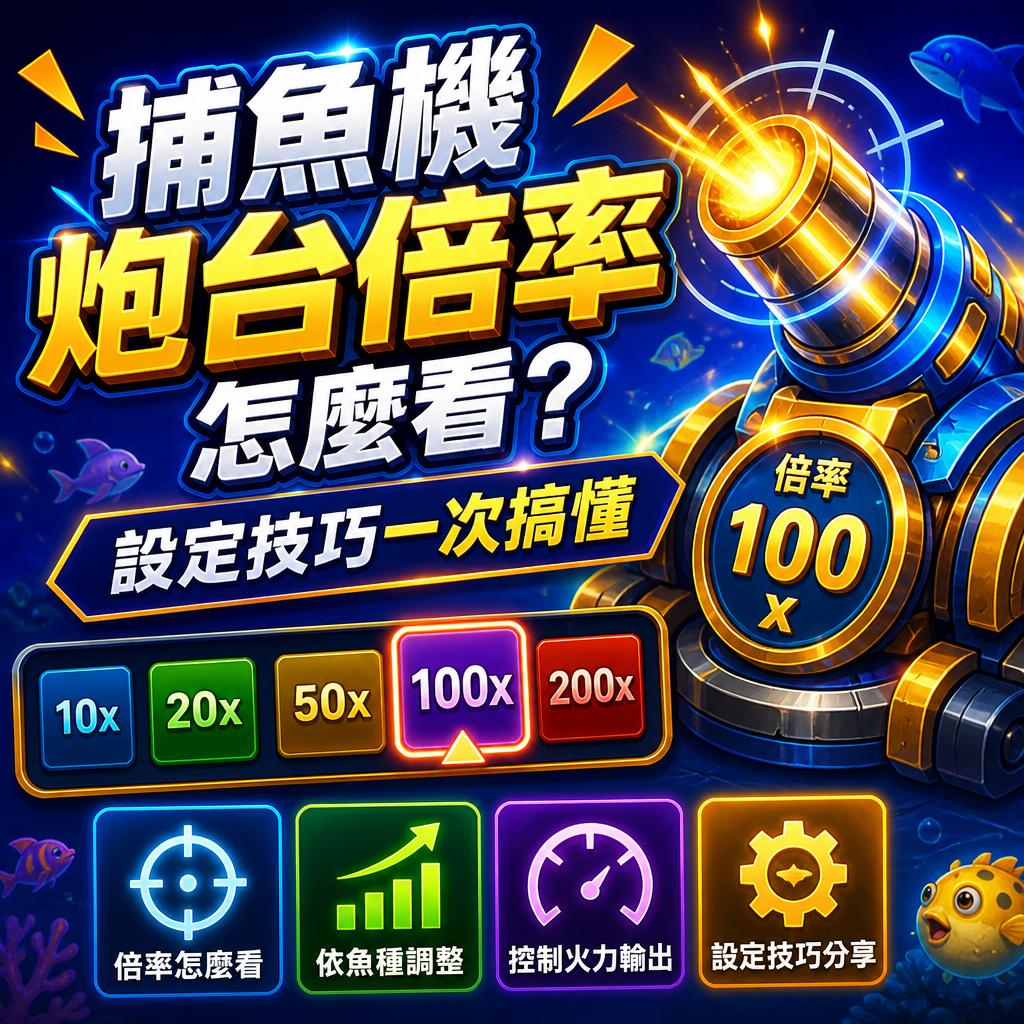捕魚機炮台倍率怎麼看?設定技巧一次搞懂